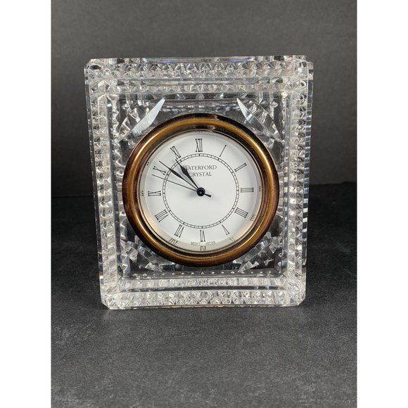 Vintage Waterford Heavy Crystal Clock Square